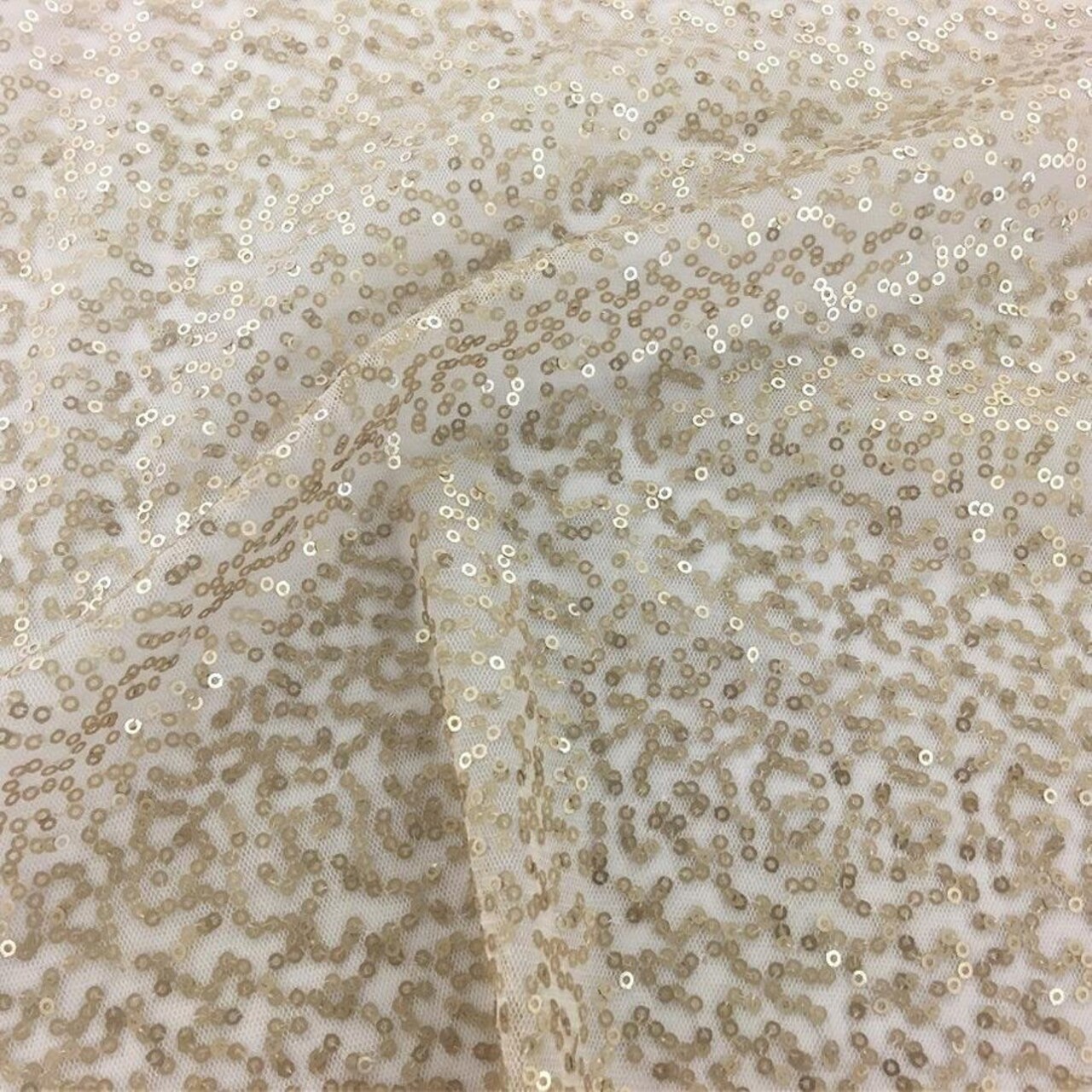 1 Yard Caviar Dreams 2 Way Stretch Mesh Sequin Fabric for Costumes Dancewear Gowns 55 Inch Width